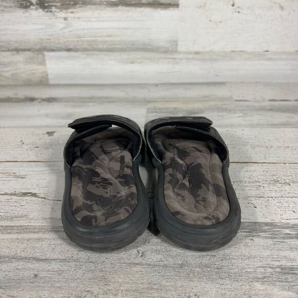 Under Armour Boys Slides Sandals 4D Foam Logo Strap Black Size 1Y - Picture 3 of 7